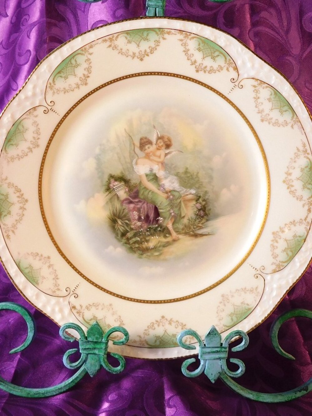 Zeh Scherzer Plate with Angels and Dimensional Details # 23472